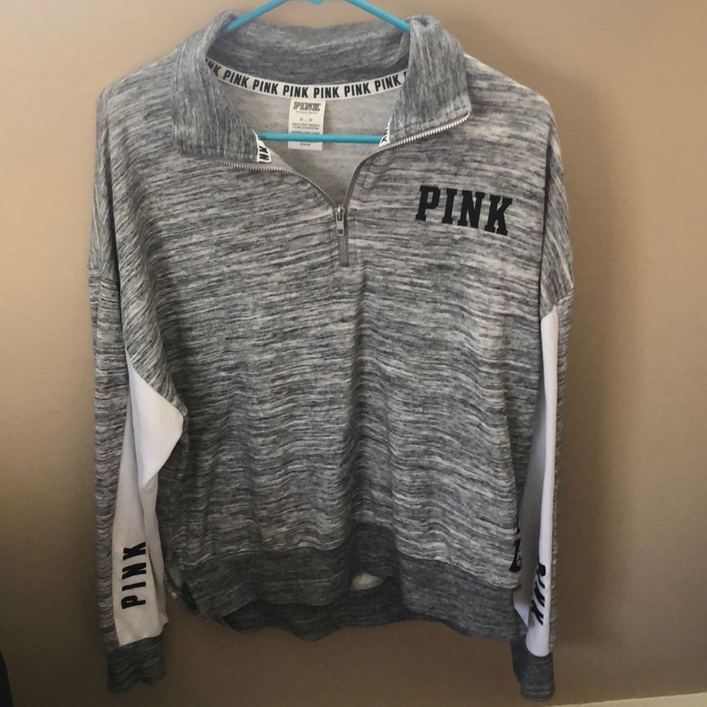 long sleep half zip up